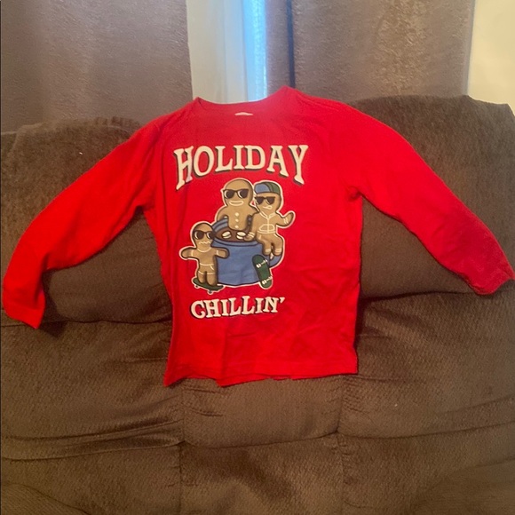 Holiday Time Other - Red Holiday Chillin' Kids Shirt